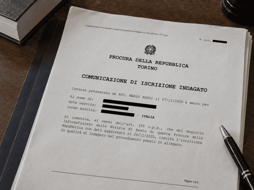 Richiesta ex art. 335 c.p.p. alla Procura della Repubblica